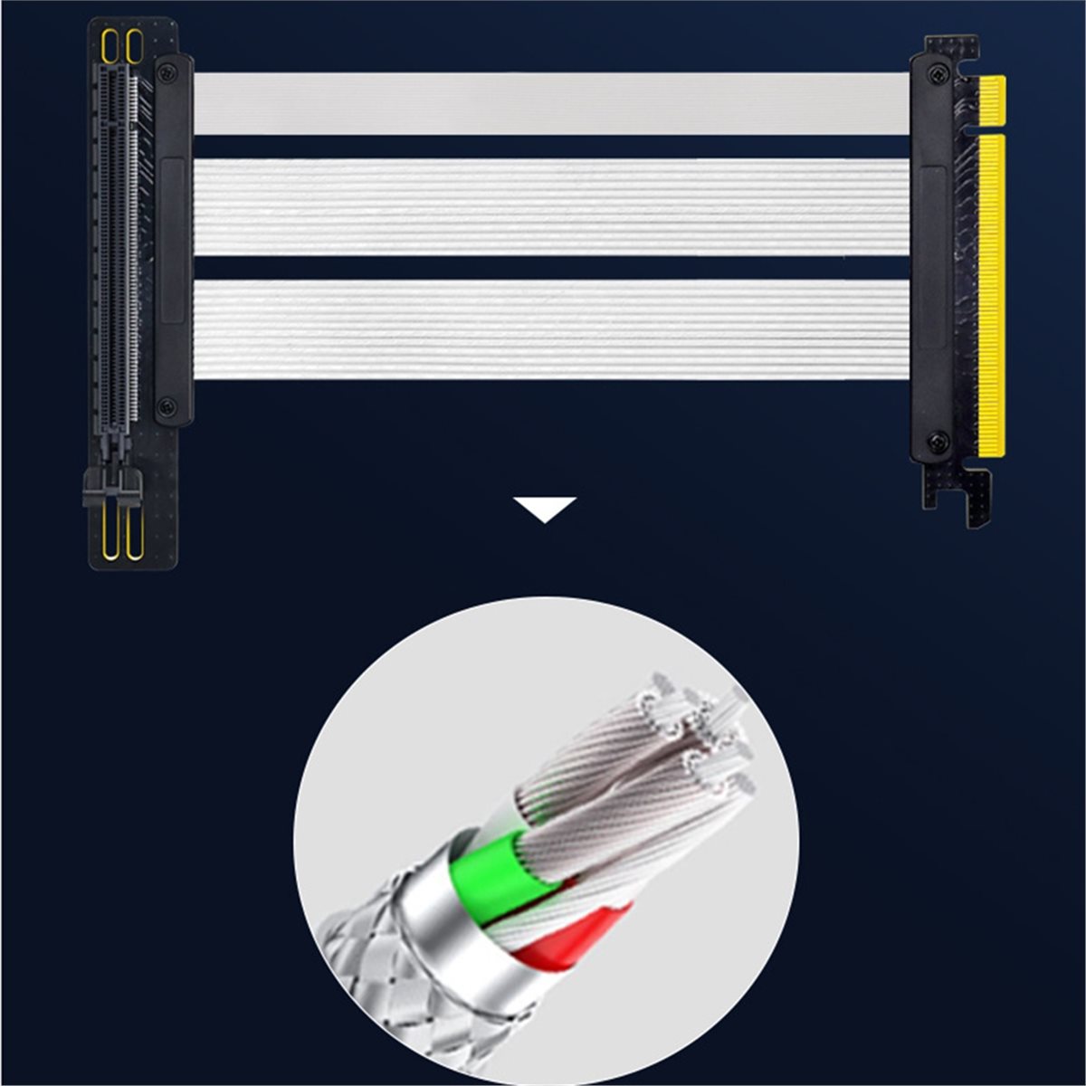 Pcie 5.0 Gpu Riser Cable - Кабель-удлинитель HDL PCIe 5.0 X16 для