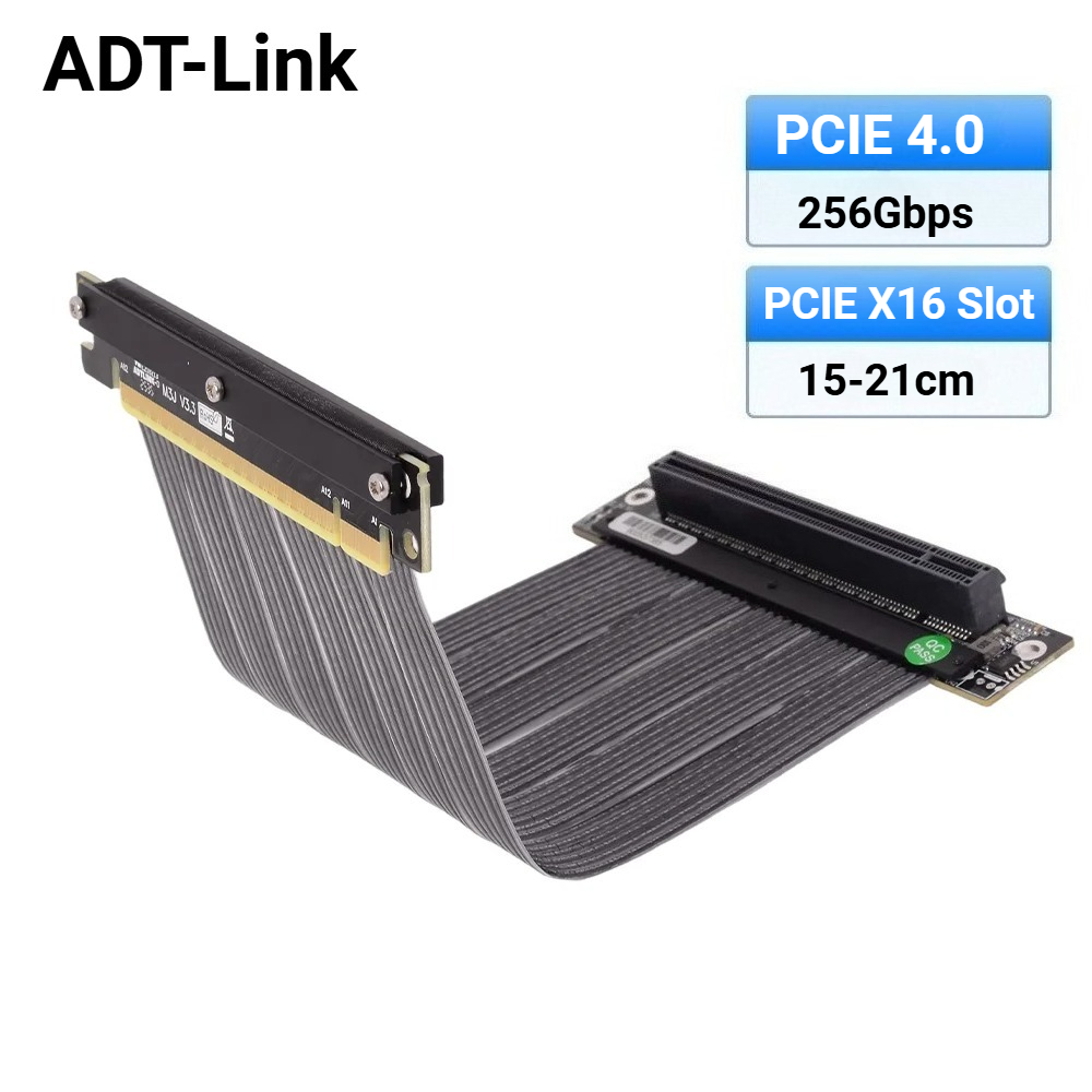 ADT-Link 2025 Новый одинарный  – обзор и цена Itx Gpu Riser Pcie 4.0 16X