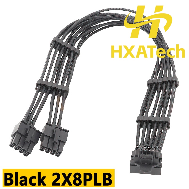 Кабель для видеокарты HXATech  – обзор и цена Dual 8Pin To 16Pin 12Vhpwr Cable